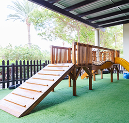 Two Outdoor Playground Zones